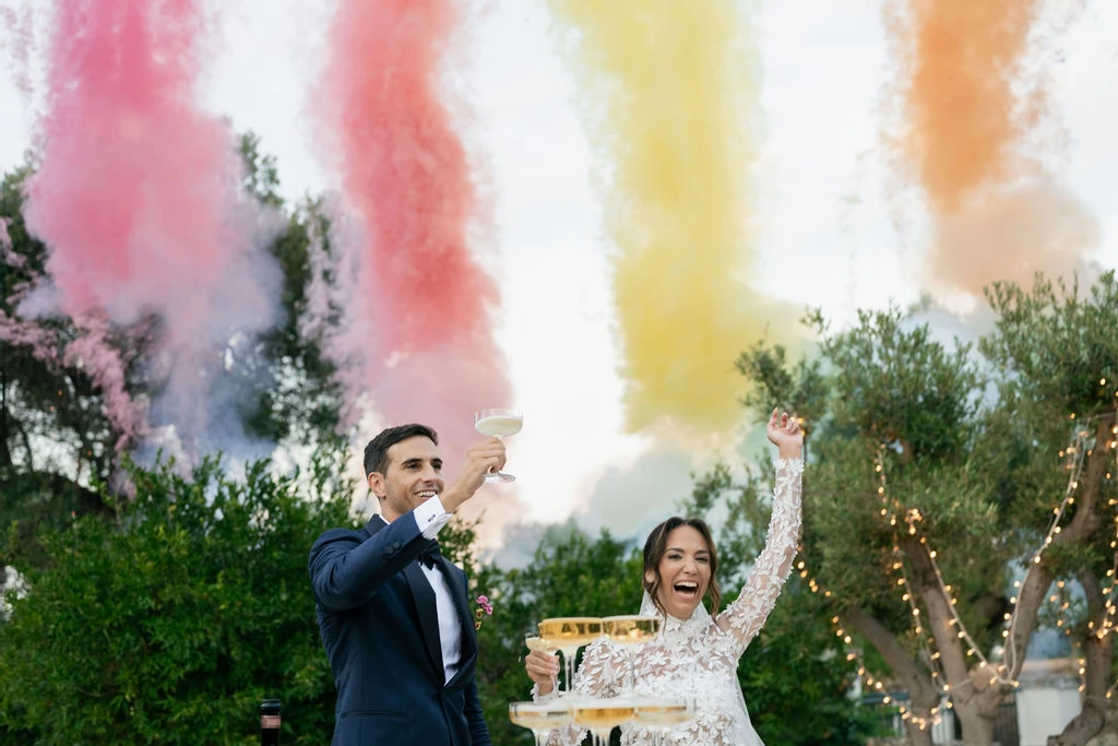 A Colorful Wedding for Serena and Umberto