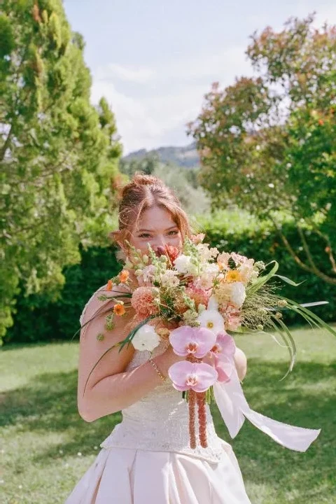 A Tuscan Wedding Where the Décor Was Ripe for the Picking