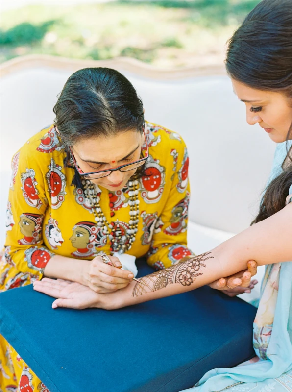 A Wedding Mehndi for Shantha and Aneesh