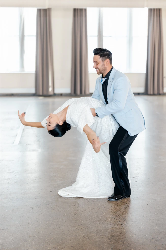 Tulle Tuxedo Wedding Dance