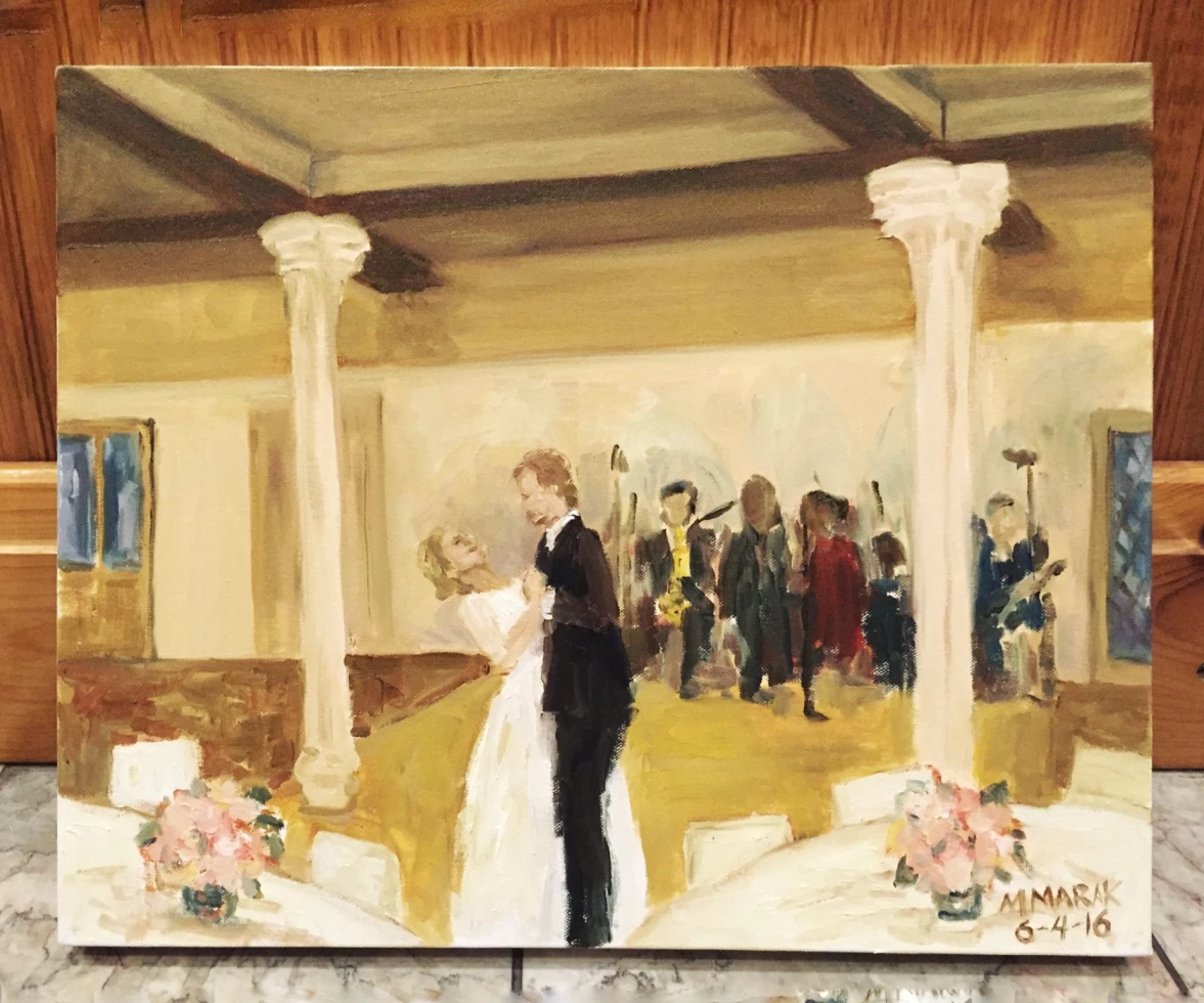 Wedding Painting by Madeline