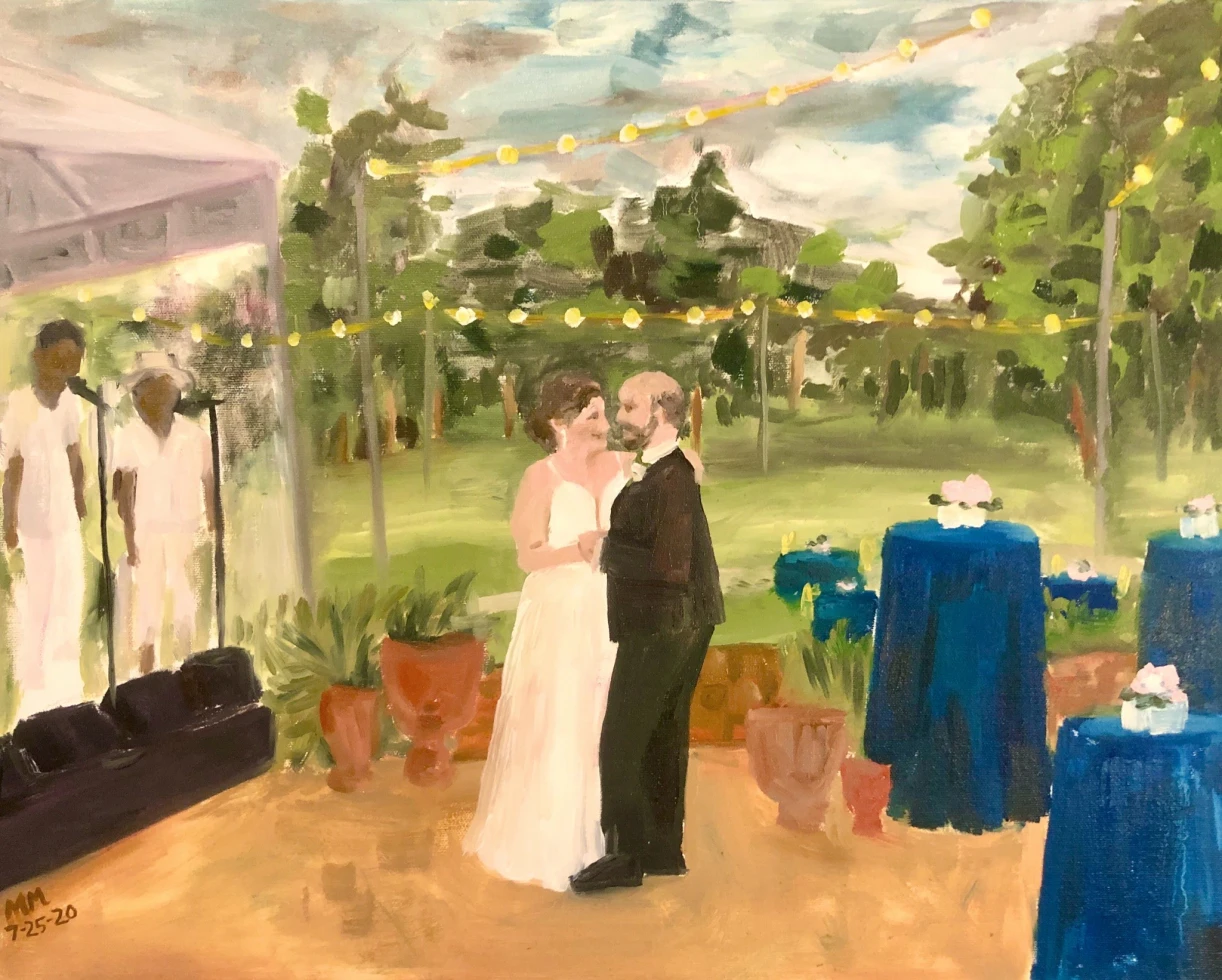 Wedding Painting by Madeline