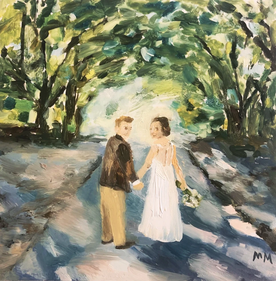 Wedding Painting by Madeline