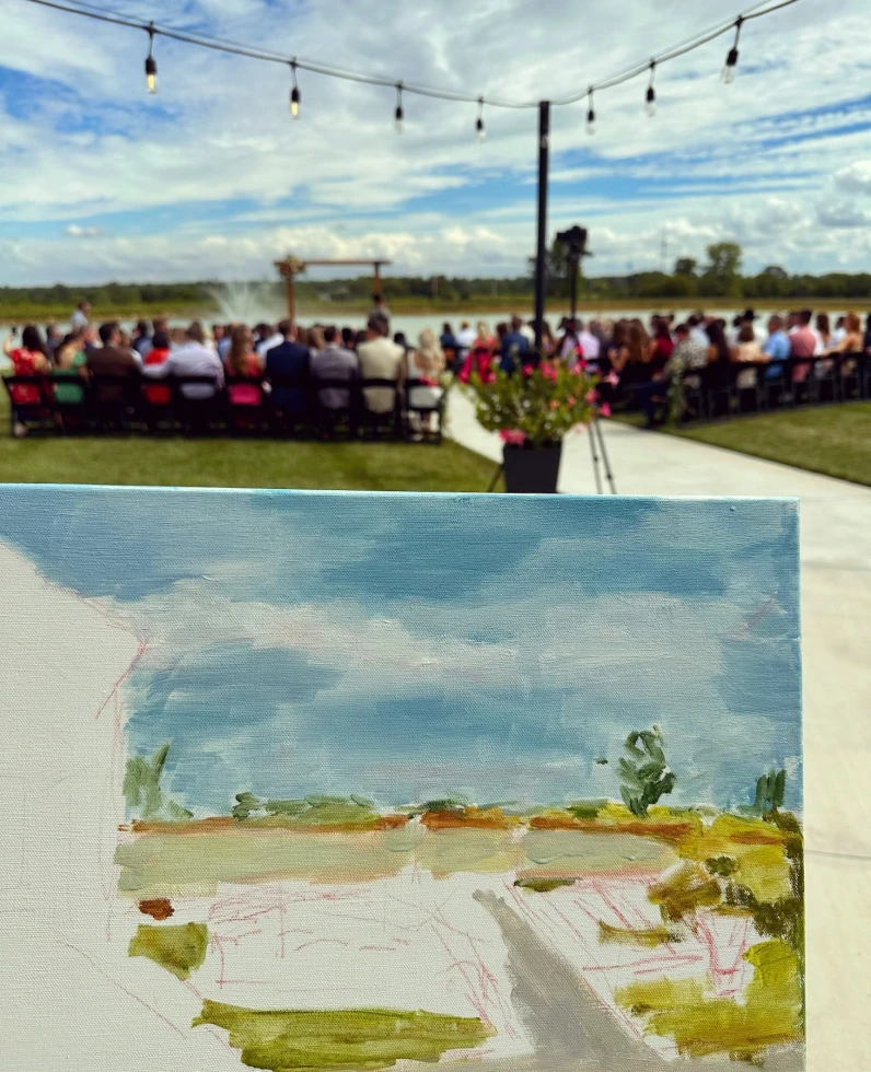 Wedding Painting by Madeline