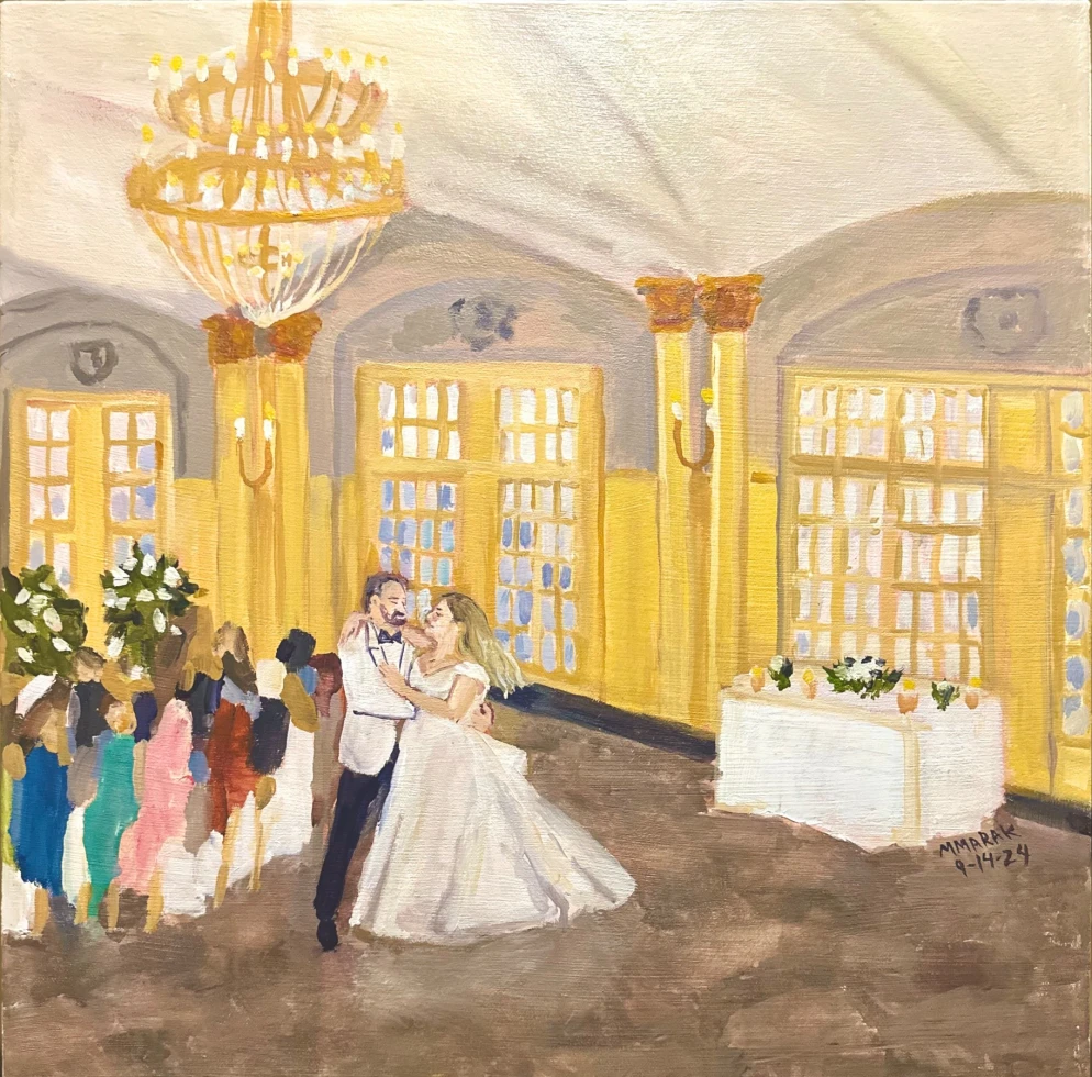 Wedding Painting by Madeline