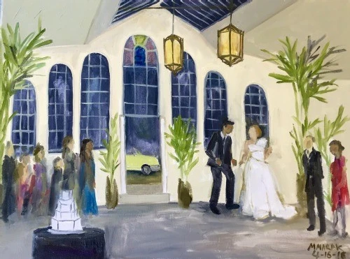 Wedding Painting by Madeline