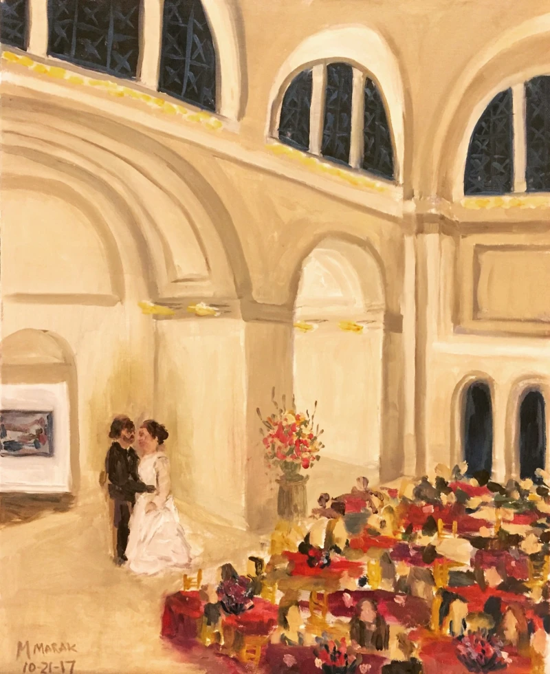 Wedding Painting by Madeline