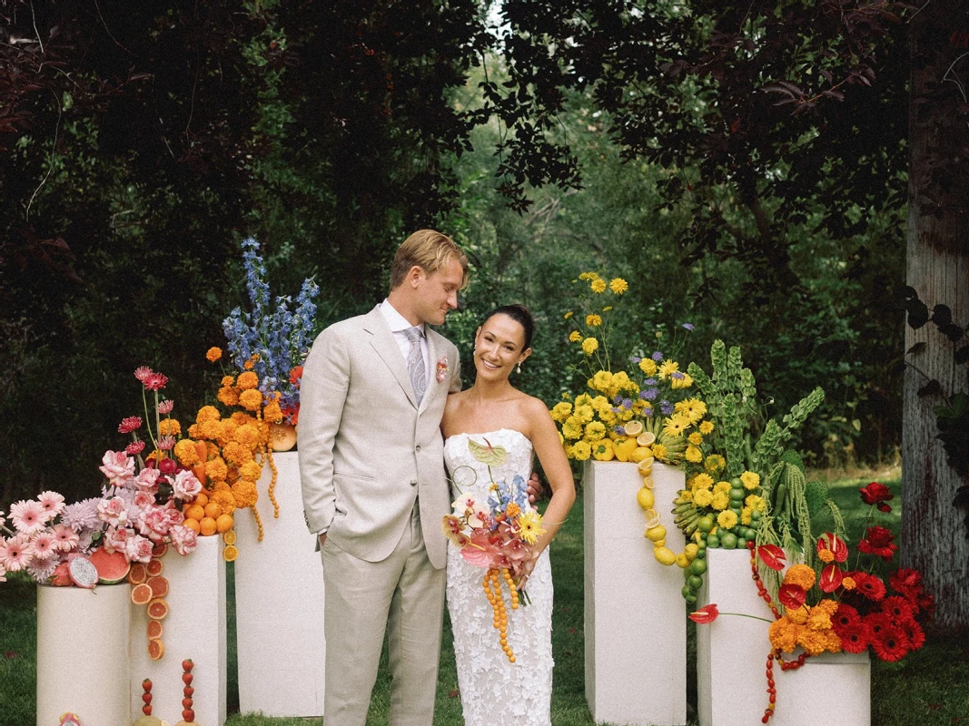 A Colorful Wedding for Zoe and Nick